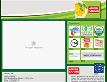 Tablet Screenshot of anishfarms.com
